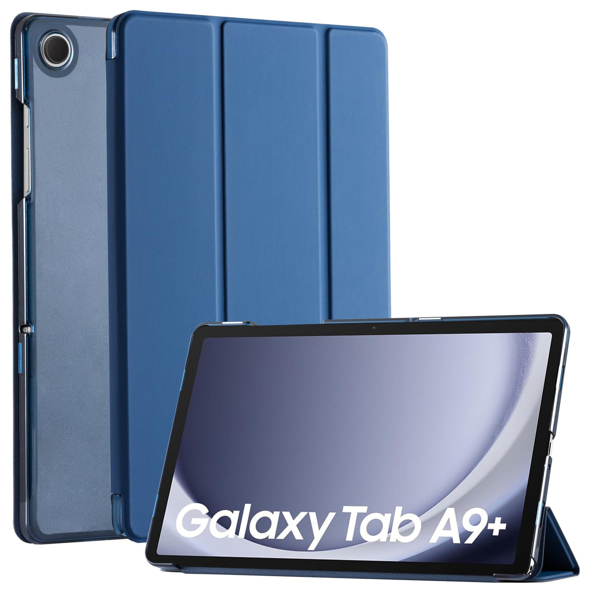 Cobak Dark Blue Portable Electronic Device Cover For Samsung Galaxy Tab A9 Plus 2023, 10.9'' Tablet Case With Auto Sleep Wake Fe
