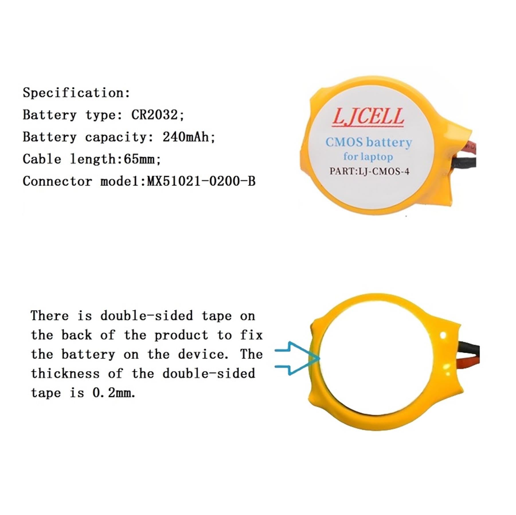 Ljcell Cmos Battery For Dell Latitude E5440 E5450 E6440 E6420 E7440 E7240,Cmos Battery For Dell Alienware M11X R1 R2 Area 51 M97