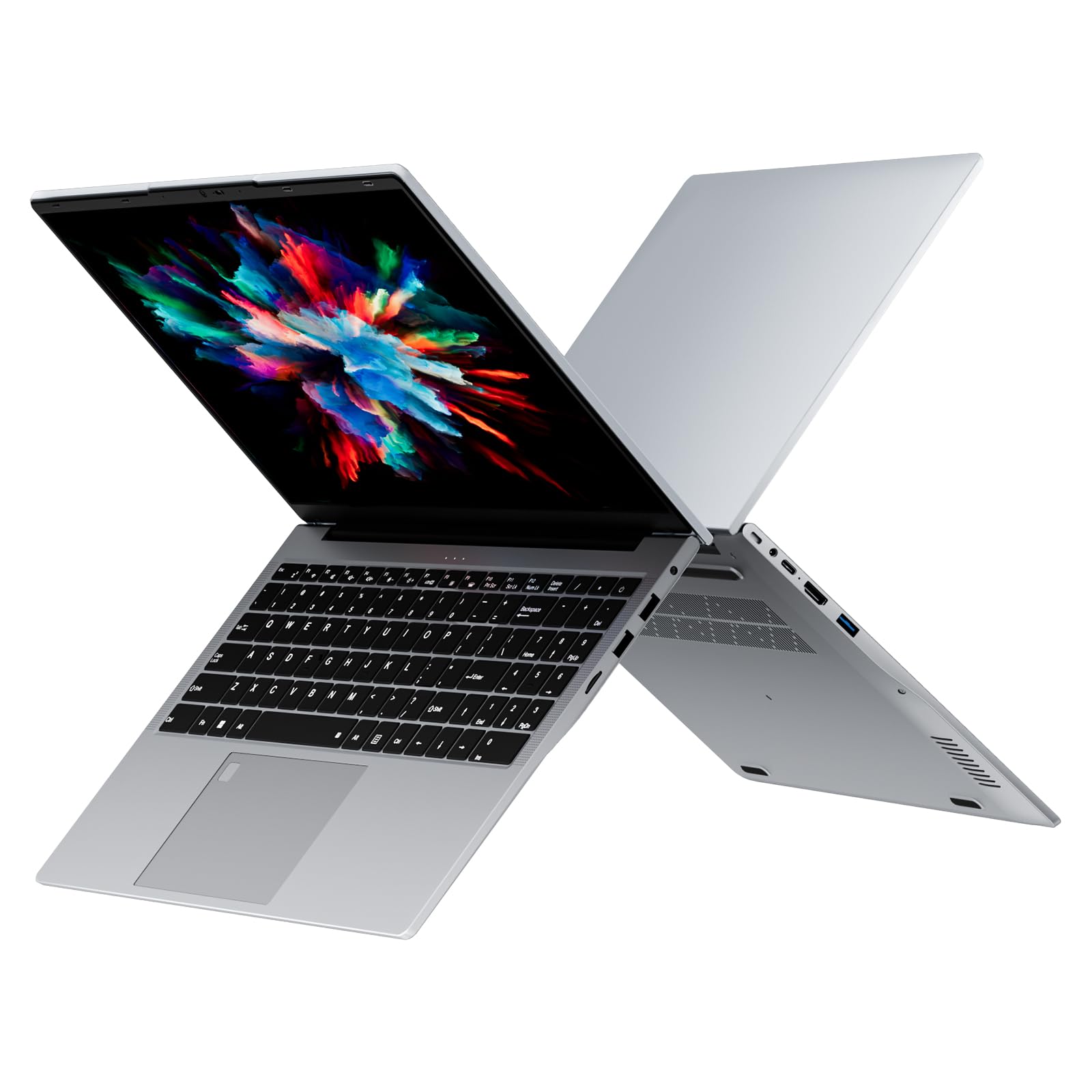 DIXMAU 15.6 32GB RAM+1TB Laptop Computer, Win11 2C4T AMD Radeon 3050E 1.7-3.4GHz Notebook Computer, Fingerprint Reader, 6000mAh 