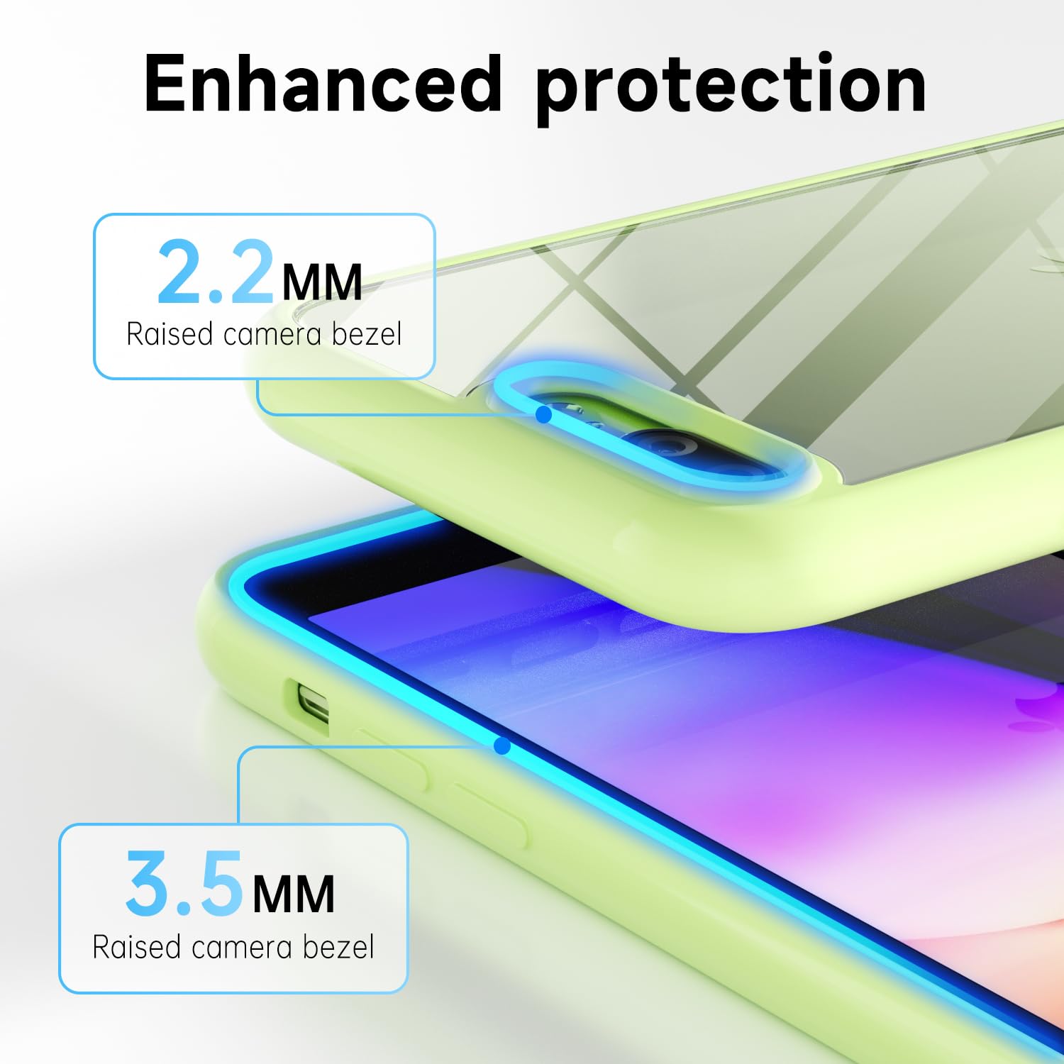 Loeoel For Iphone 7 Plus/ 8 Plus Case Clear, Transparent Hybrid 7/8 Plus Phone Case [Hard Plastic & Soft Silicone Bumper] Acryli