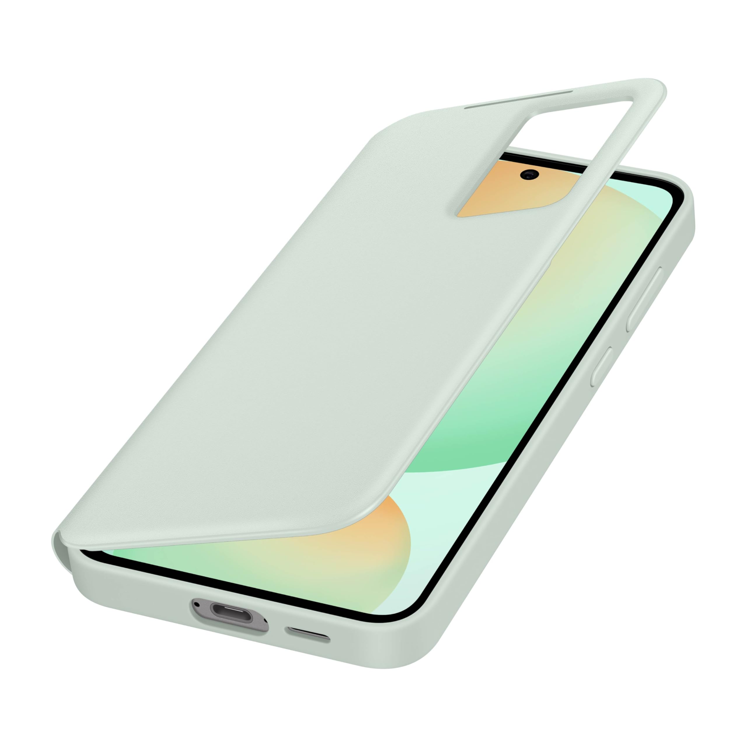 Samsung Galaxy S24 Fe Wallet Phone Case, Protective Cover With Smart Small Screen View, Finger Tap Control, Slim Design, Card Ho