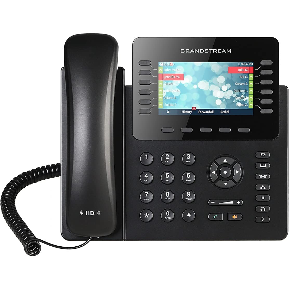 Grandstream GXP2170 IP Phone | 12 Lines, 6 SIP Accounts | 4.3-Inch Color Display | Dual-Port Gigabit Ethernet with Integrated Po