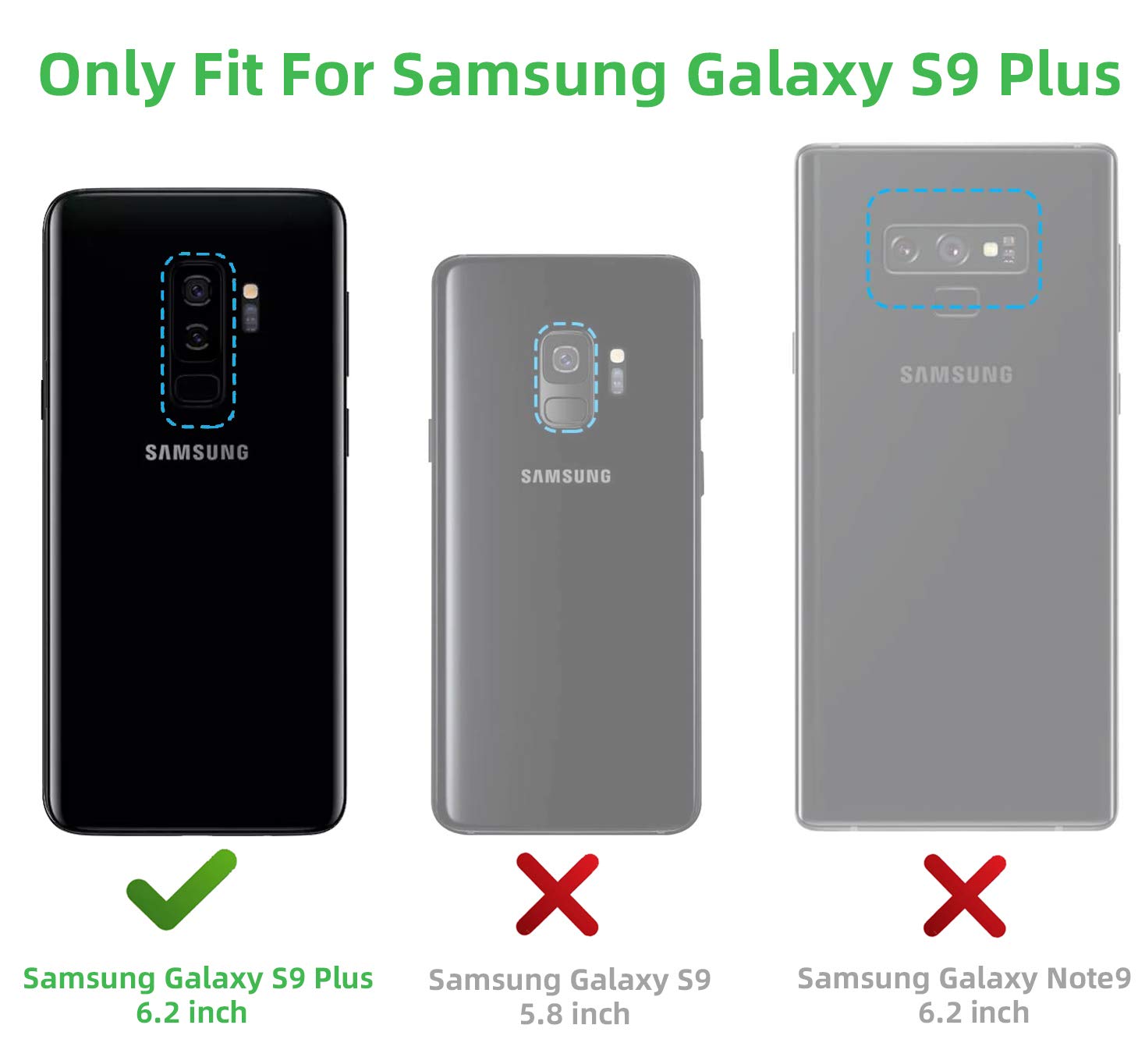 B Wishy For Samsung Galaxy S9 Plus Glitter Crystal Butterfly Heart Floral Slim Tpu Luxury Bling Cute Protective Cover With Kicks