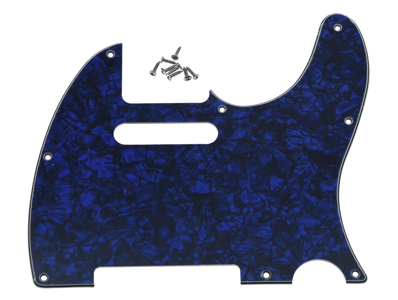 Kaish 8 Hole Tele Style Pickguard Tl Guitar Pick Guard Scratch Plate For Tele/Telecaster Blue Pearl