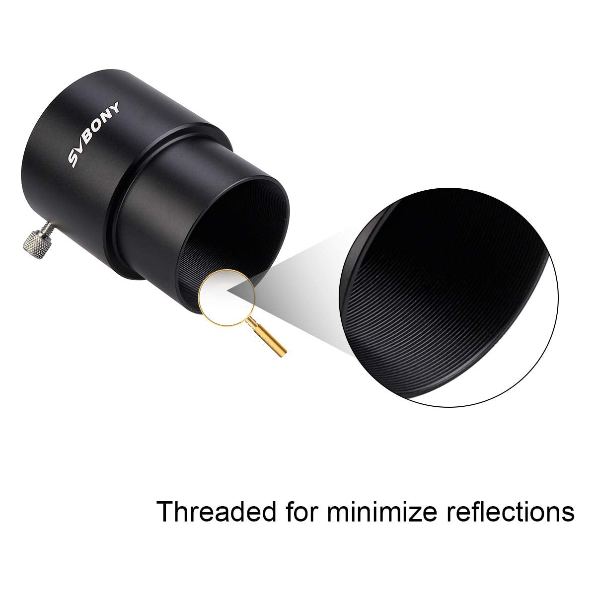 Svbony Sv158 2Inch Extension Tube Telescope Extension Tube Optical Length 45Mm For Astrophotographic Applications (75Mm)