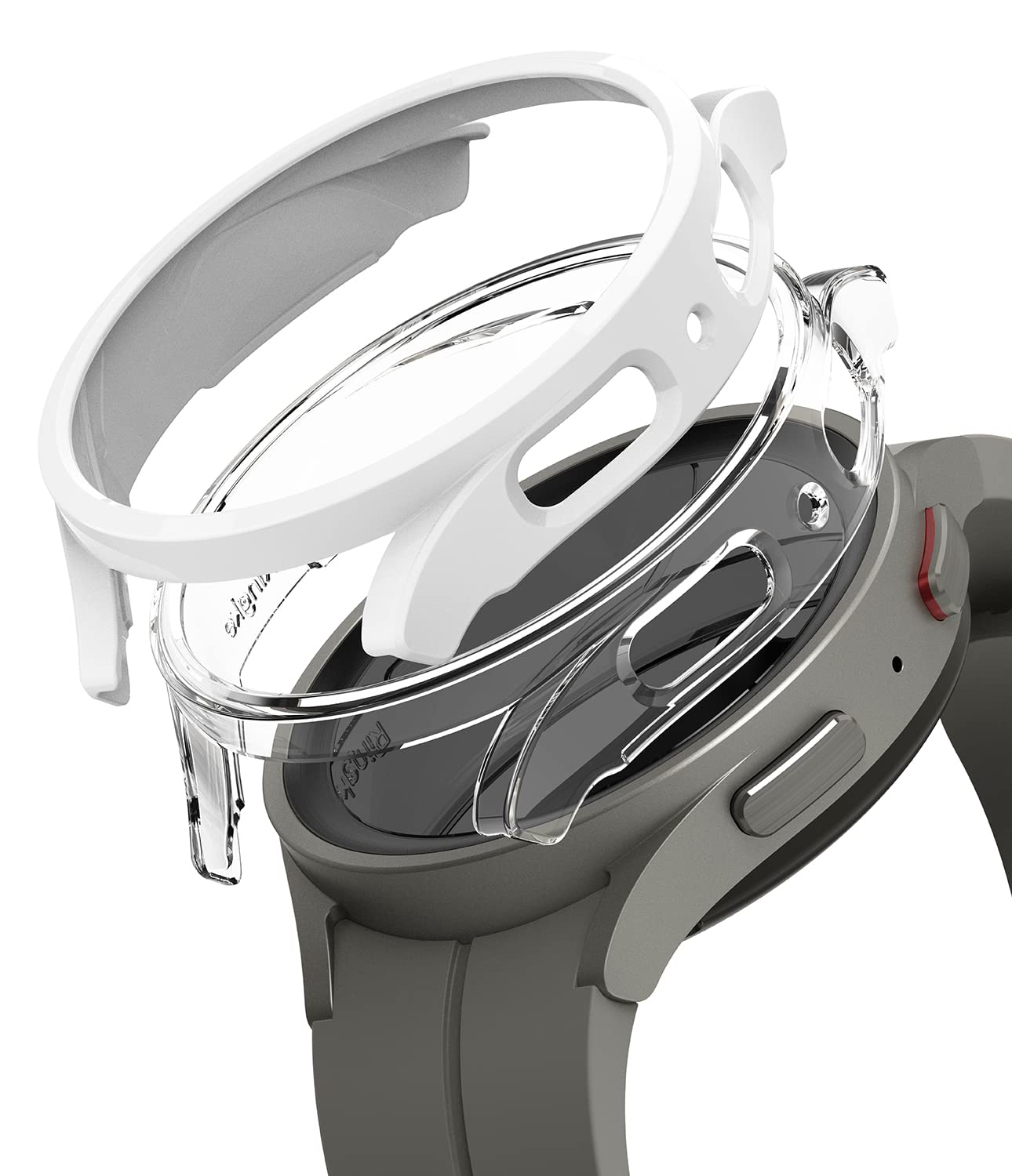 Ringke Slim Anti Yellowing Material 2 Pack] Compatible With Samsung Galaxy Watch 5 Pro 45Mm Case For Minimalist Yet Sturdy, Soli