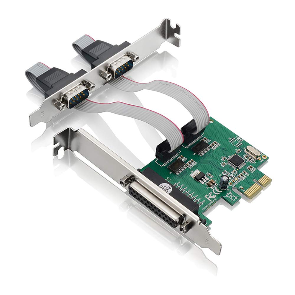 X-MEDIA XM-PEX-1P2S PCI-E Parallel Serial Combo Card, (1) Parallel, (2) Serial RS232 PCI Express (PCIe x1) Adapter Card - WCH382