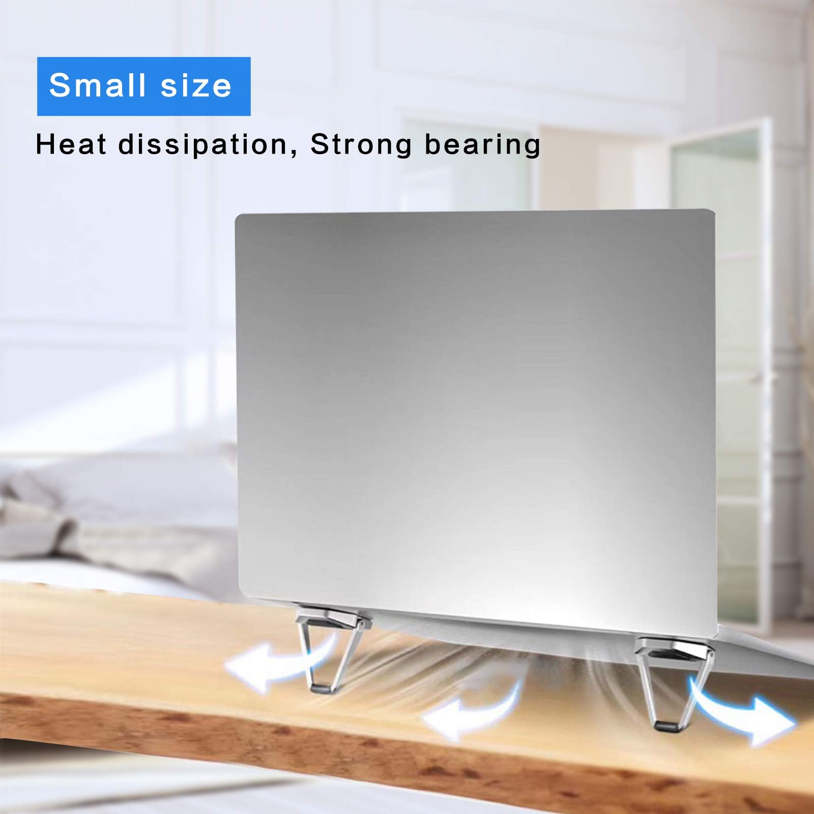 Laptop Stand Portable,Zinc Alloy Laptop Mini Stand,Laptop Riser Invisible,Ergonomic Laptop Stand Cooling Suitable For 12 20 Inch