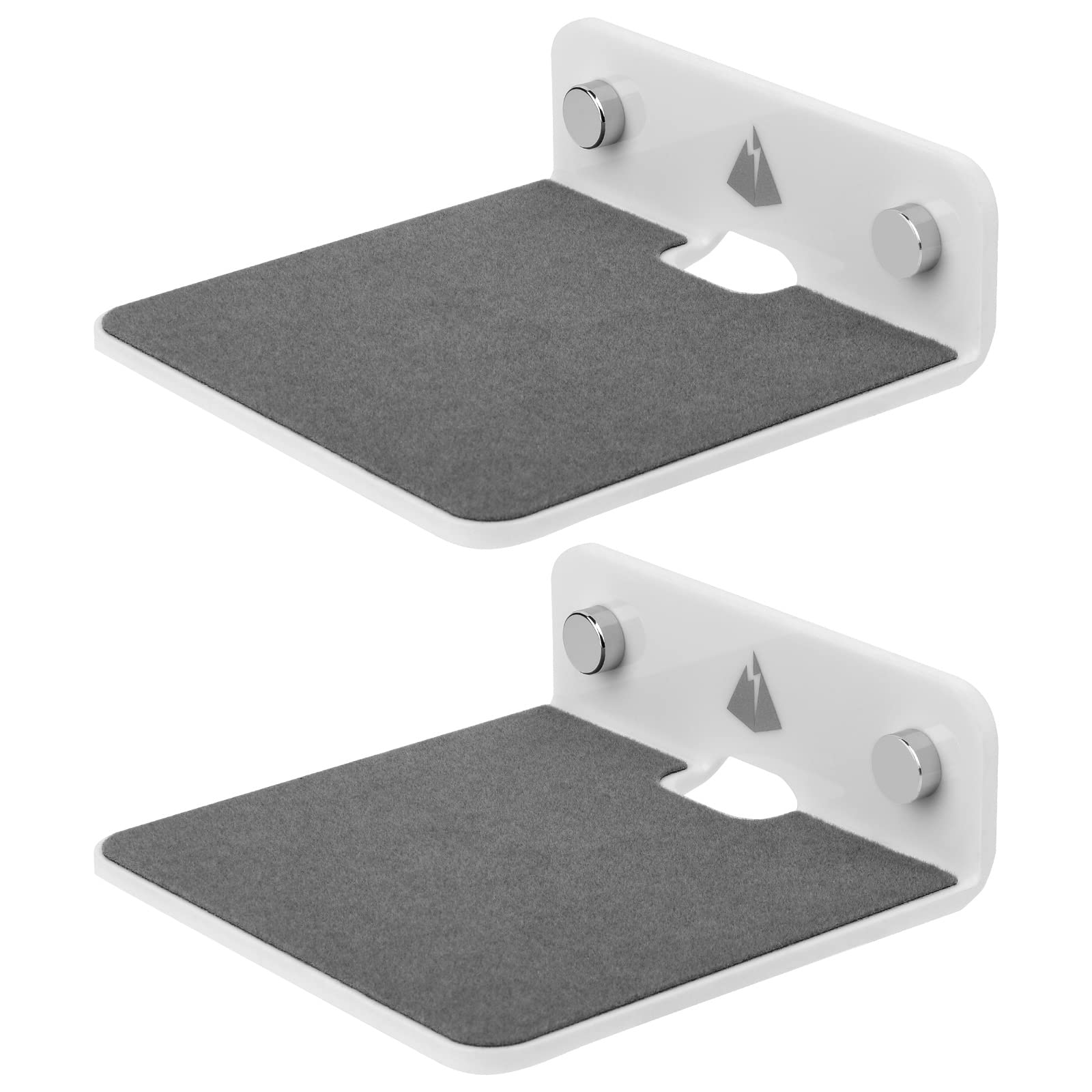 Txesign Wall Shelves Speaker Shelves 2 Pack 4.25 Acrylic Small Floating Shelves Speaker Mount For Bluetooth Speaker, Webcam, Cel