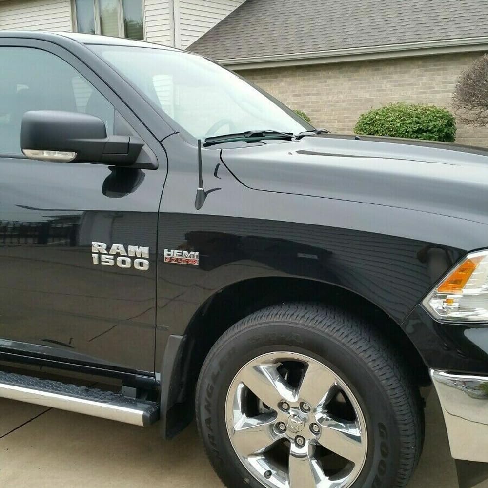 Vofono Short Antenna For Dodge Ram 1500 2500 3500 2009 2025, Truck Dodge Ram 1500 Accessories, 7 Inches Stubby Dodge Ram Classic Warlock Antenna Replacement Mast Optimized Car Radio Reception