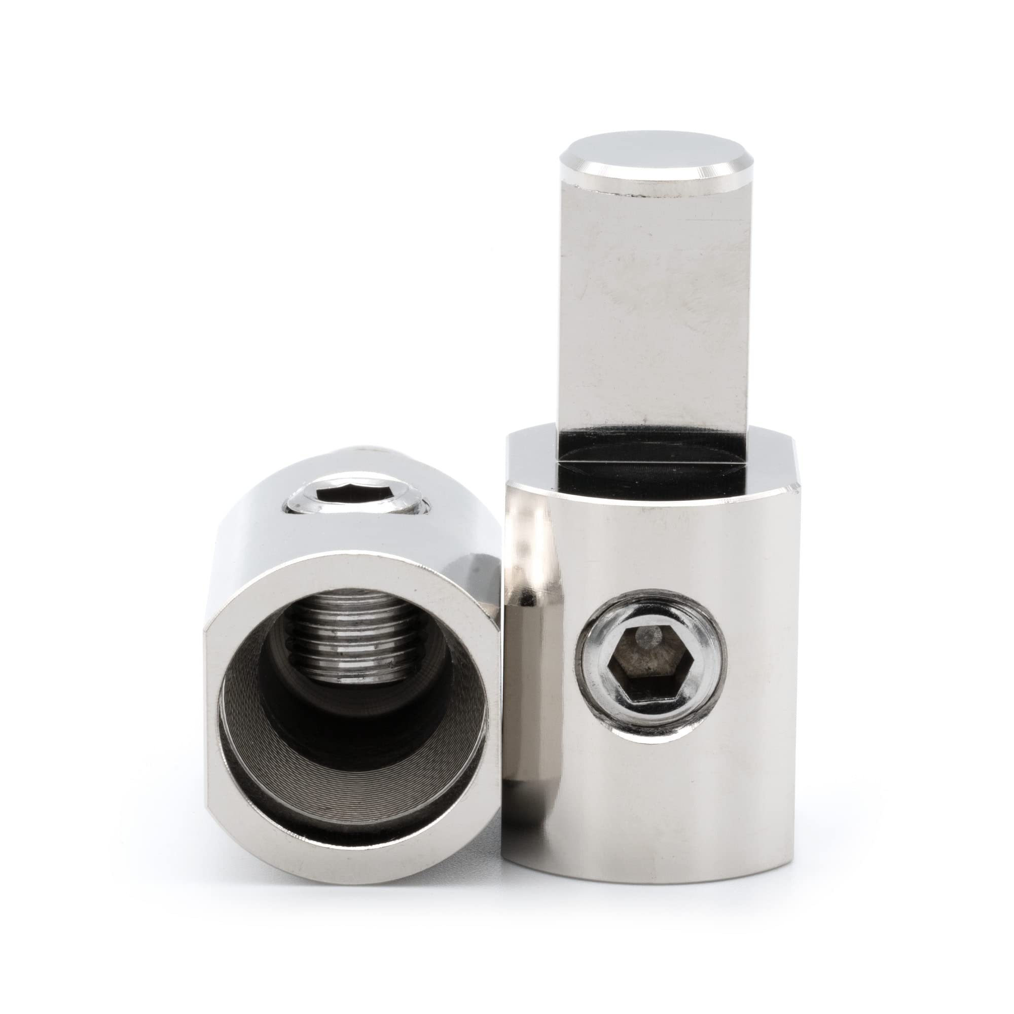 Pair Ill Customz Power And Ground 1/0 To 1/0 Awg 0 Gauge Amp Input Reducers