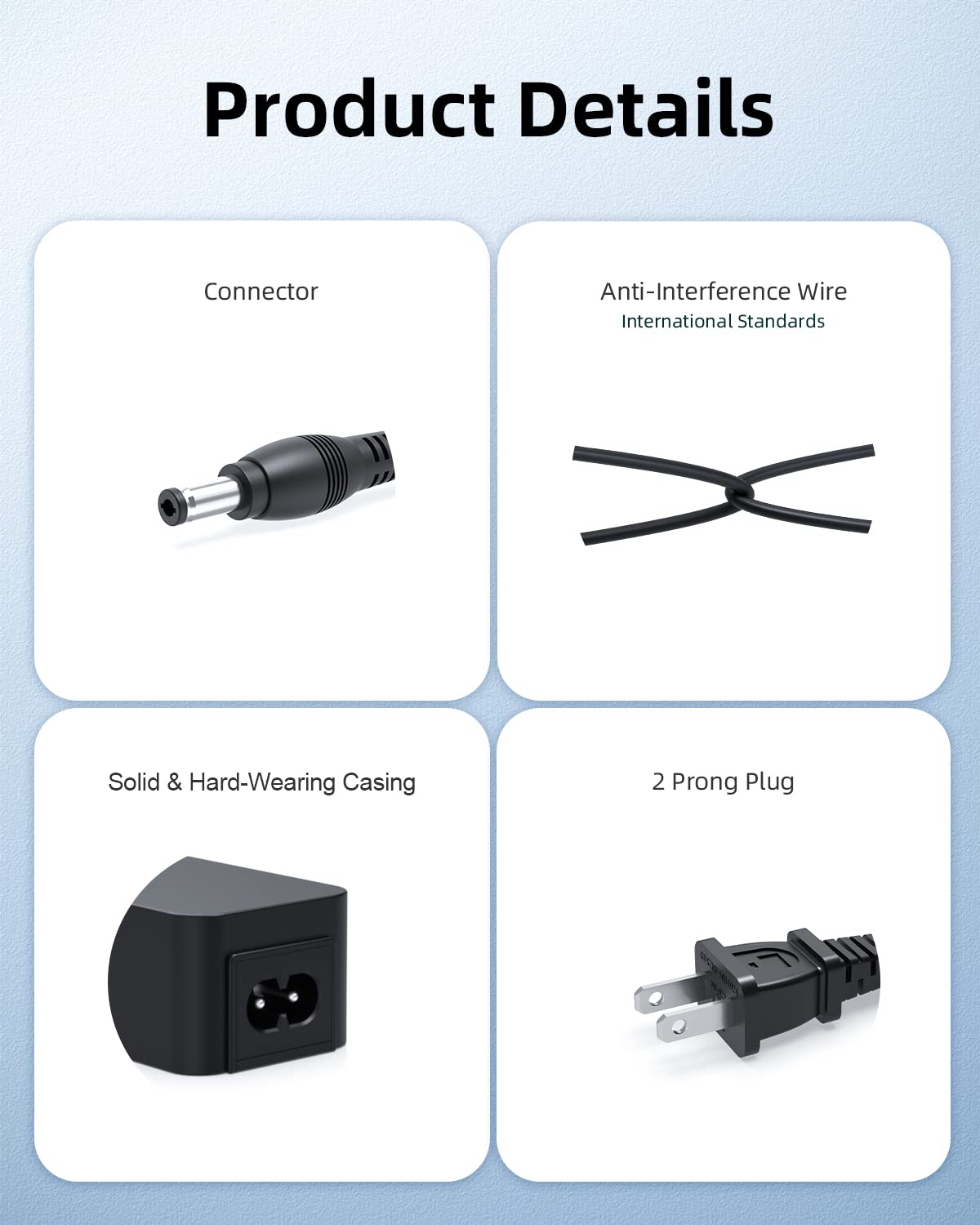 65W Ac Charger Fit For Dell Inspiron 3510 3511 3515 Vostro 3510 3515 Laptop Power Adapter Supply Cord