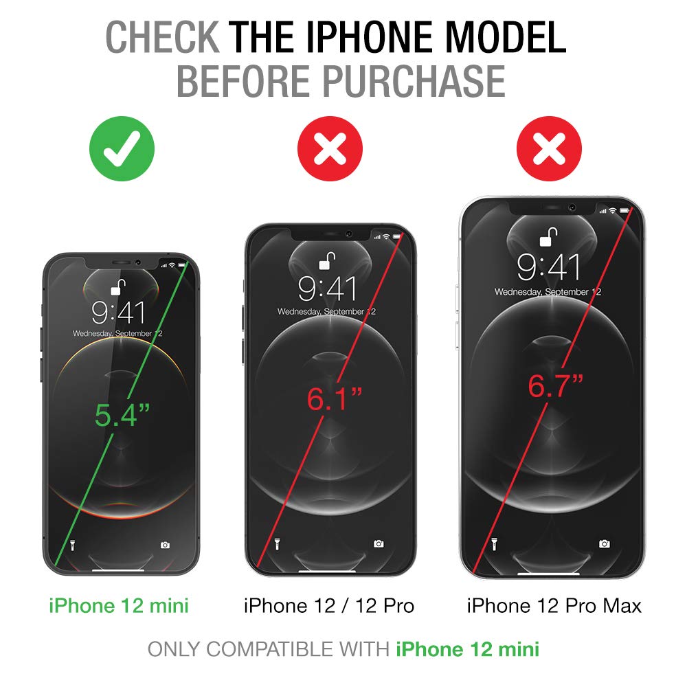 Xdesign 3 Pack Screen Protector For Iphone 12 Mini 5.4 Inch, Compatible Iphone 12 Mini Screen Protector Tempered Glass Film With