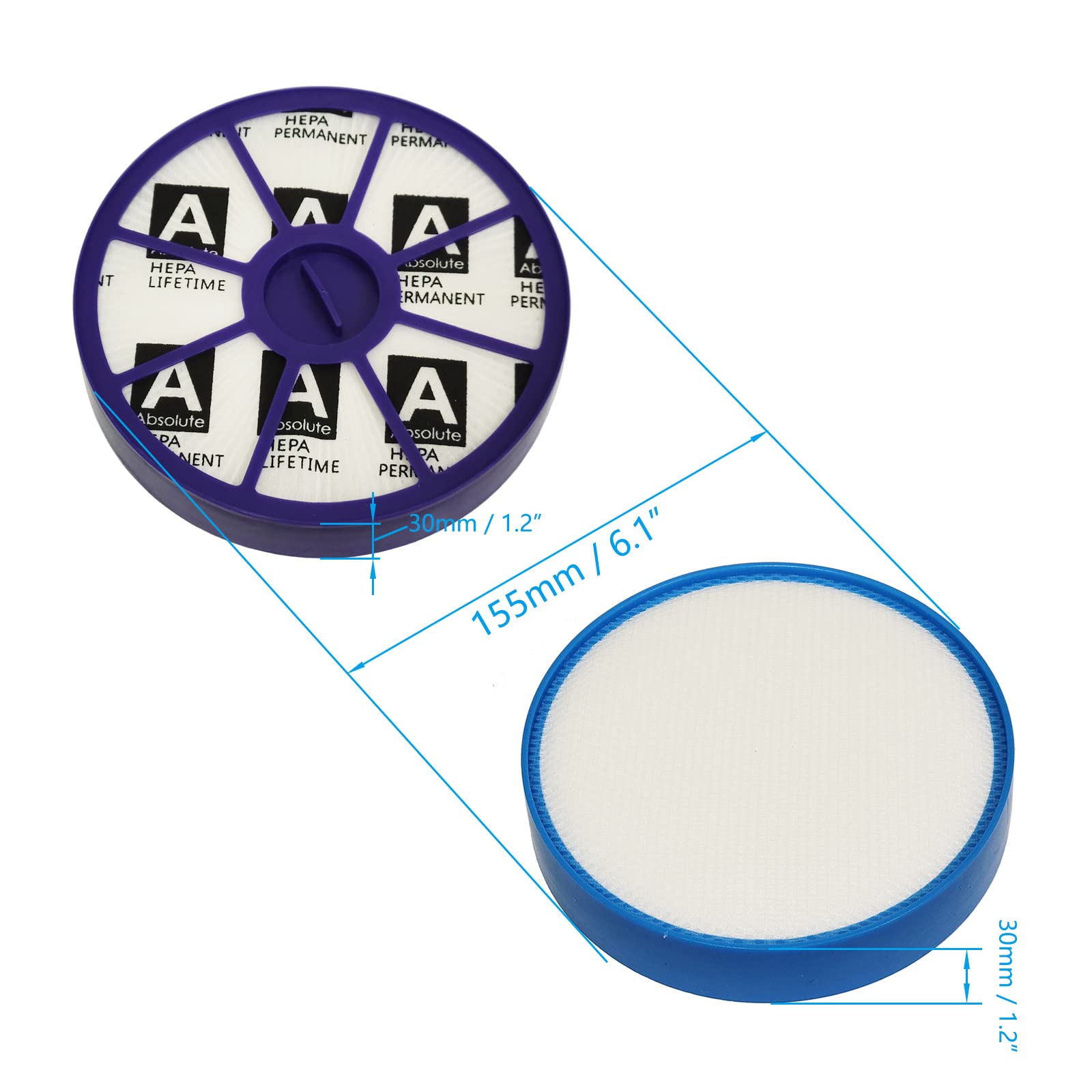 Vacuum Cleaner Pre And Post Motor Hepa Filter Kit Suitable For Vacuum Cleaner Dyson Dc19 Dc20 Dc21