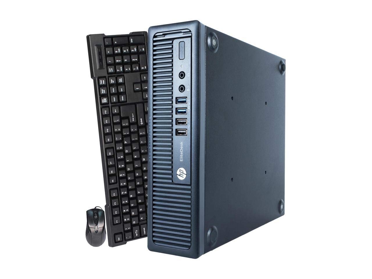 HP ProDesk 800G1 Intel Quad-Core i5-4570 3.2GHz Desktop Computer, 16GB RAM, 240GB SSD, Windows 10 Pro 64 Language Supports Engli