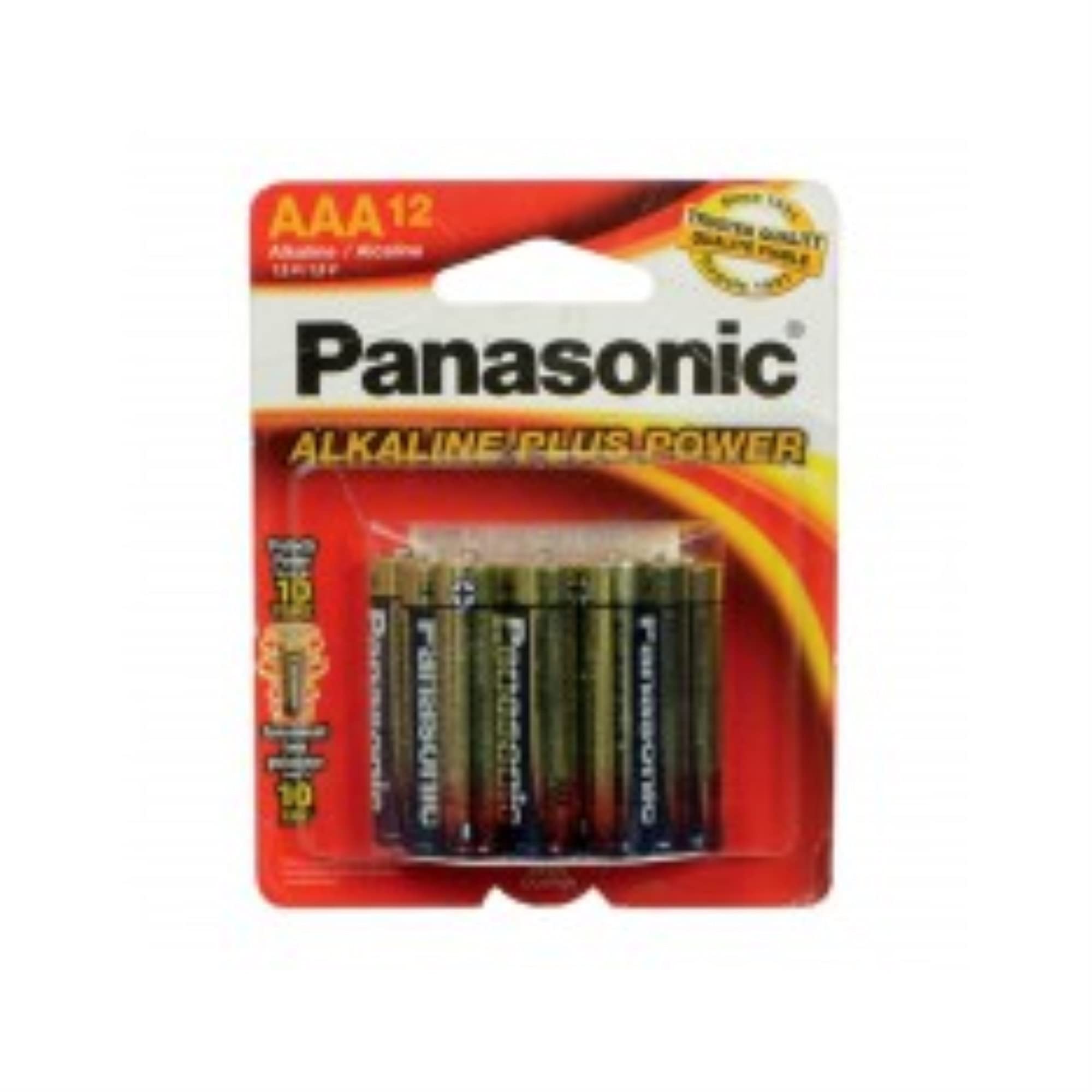 Panasonic Aaa Alkaline Plus Battery (12 Pack)