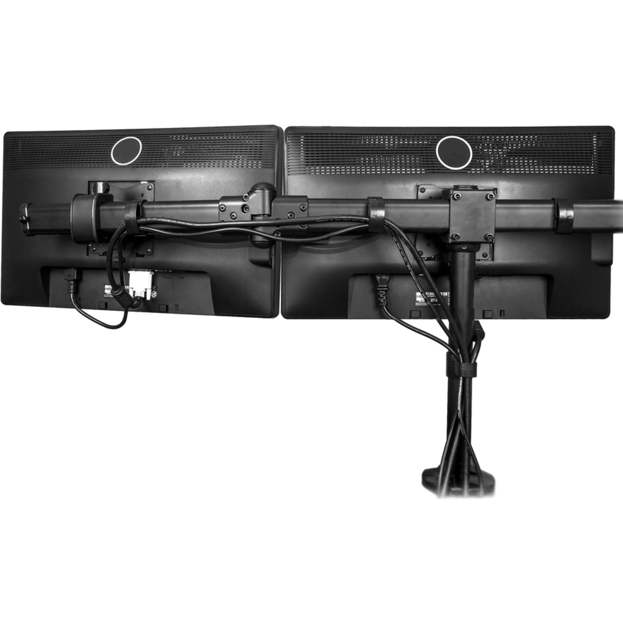 Startech.Com Desk Mount Triple Monitor Arm   Ergonomic Vesa 3 Monitor Mount Up To 27''   Articulating & Height Adjustable Pole M