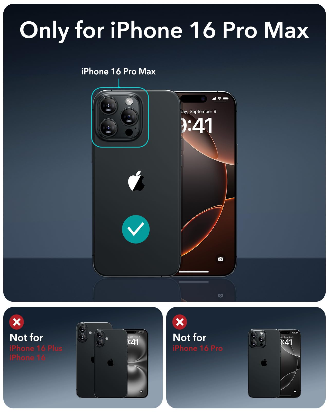 Esr For Iphone 16 Pro Max Case, Compatible With Magsafe, Shockproof Military-Grade Protection, Magnetic Phone Case For Iphone 16