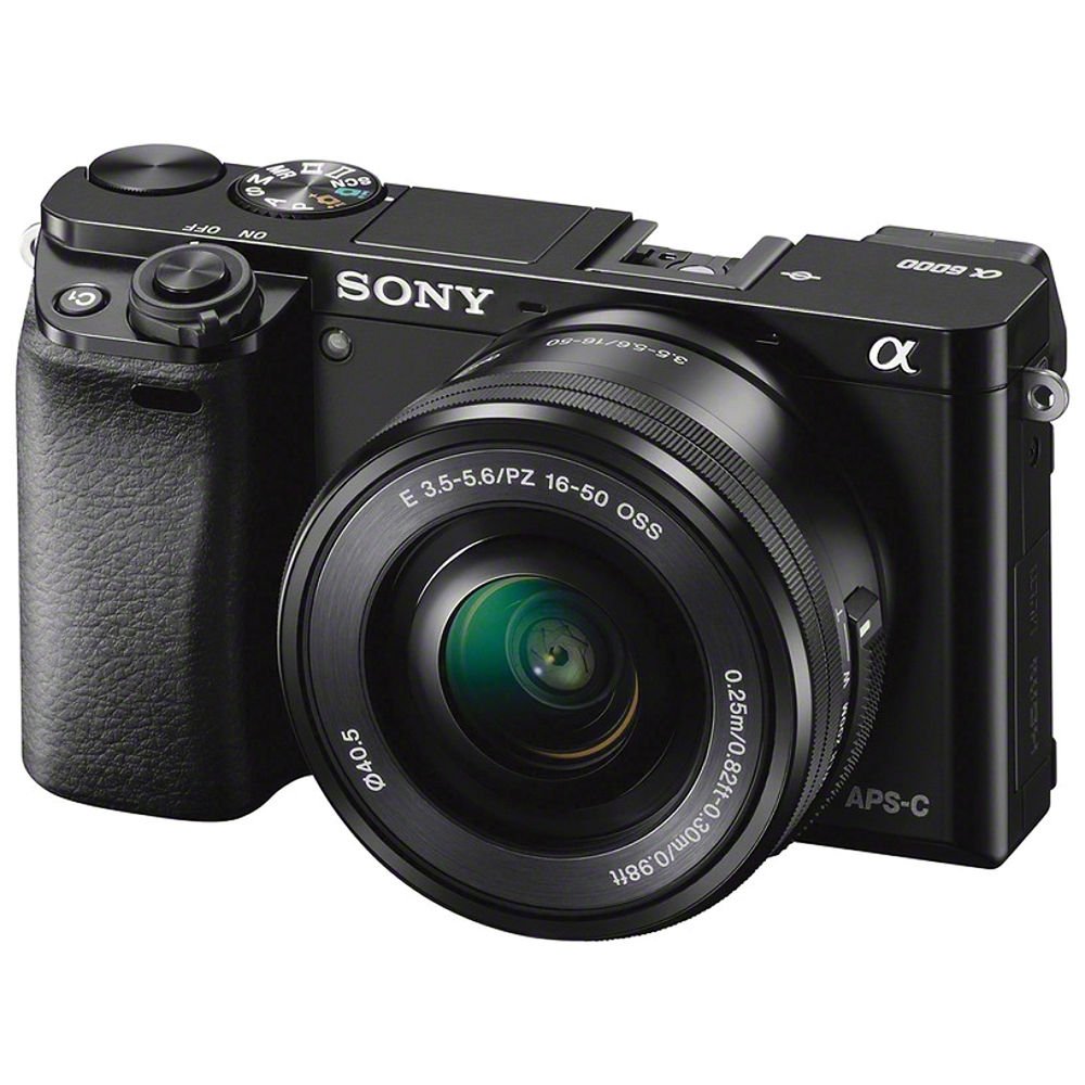 Sony Alpha a6000 Mirrorless Digital Camera 24.3MP SLR Camera with 3.0 Inch LCD (Black) w/16 50mm Power Zoom Lens