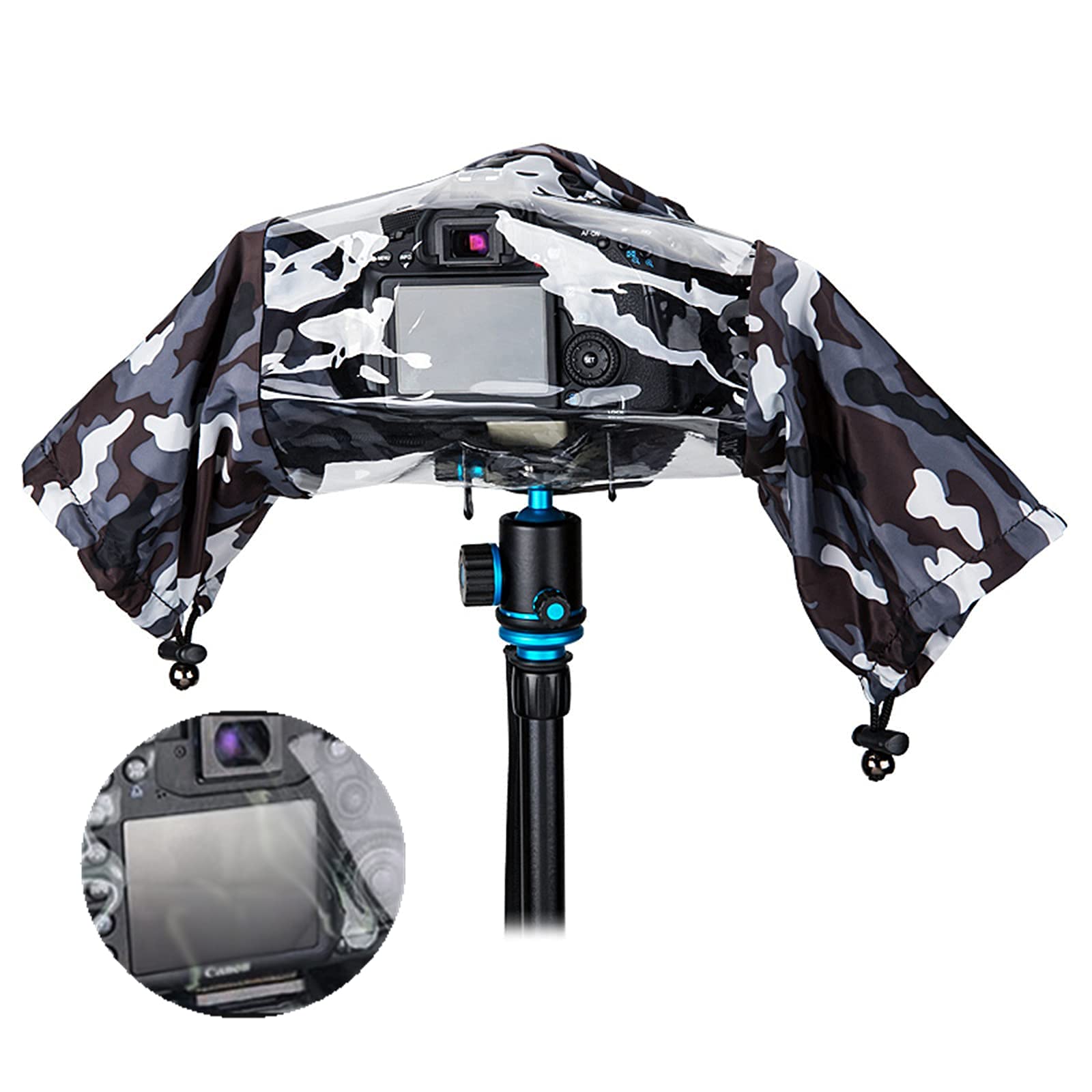 Camera Lens Rain Cover Raincoat Sleeve Gear Camo For Canon Eos R10 R7 R5 R6 R Rp Rebel T7 T8I T7I 90D 80D 4000D Sl3 Sx70 Nikon Z