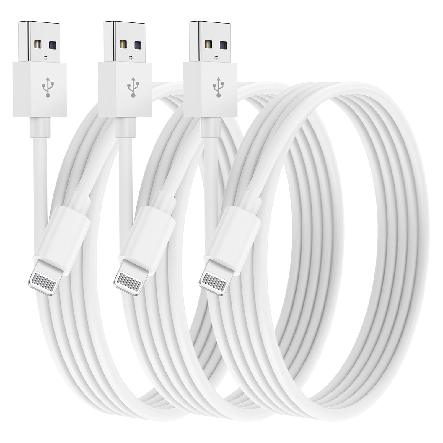 Essri For Iphone Charger 10 Ft 3Pack, Usb To Lightning Cable 10 Foot, Extra Long Fast Charging Cord 10 Feet Compatible With Ipho