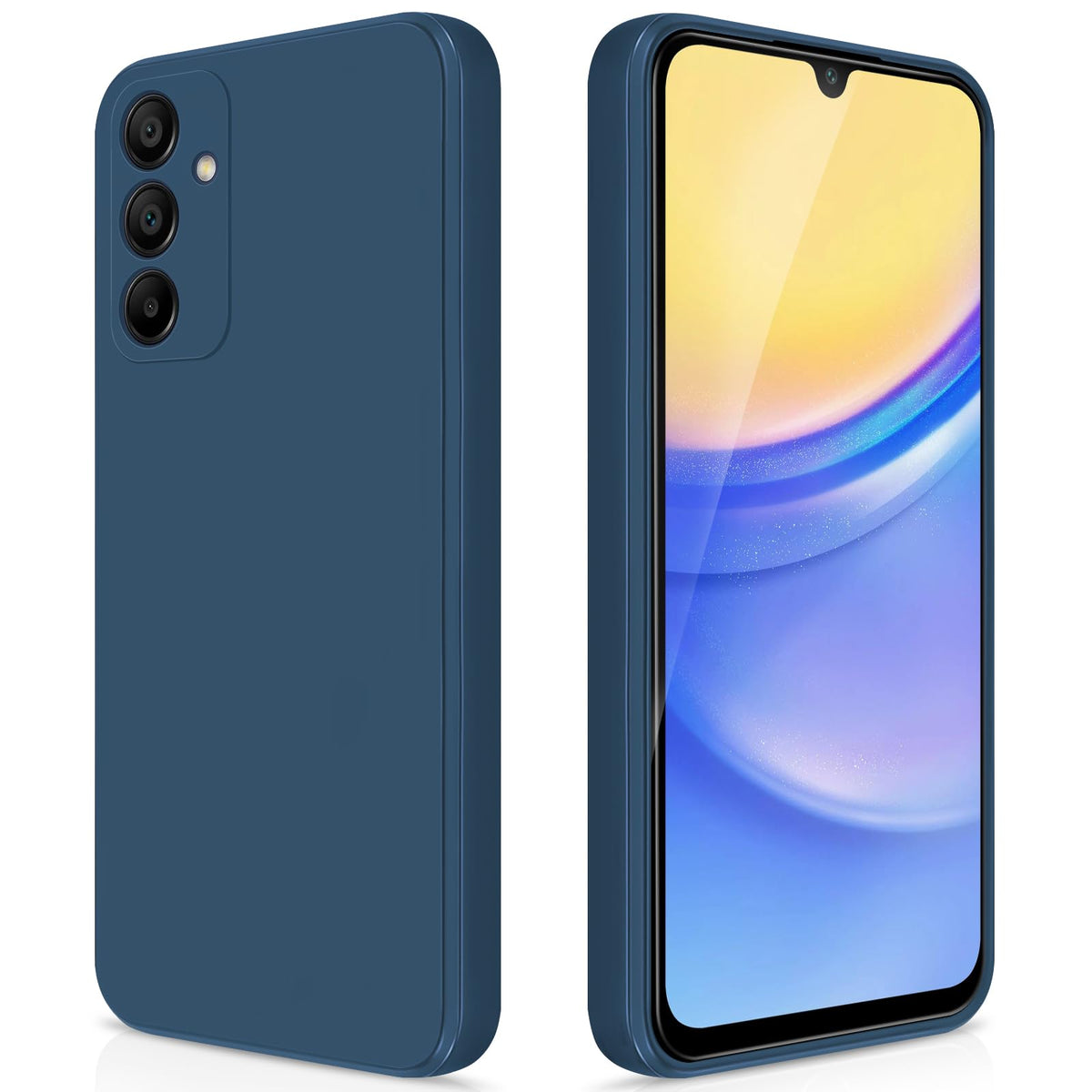 Giiyoon Silicone Case Compatible With Samsung Galaxy A15, Full Body Silky Soft Touch Phone Case With Camera Protection, Shockpro