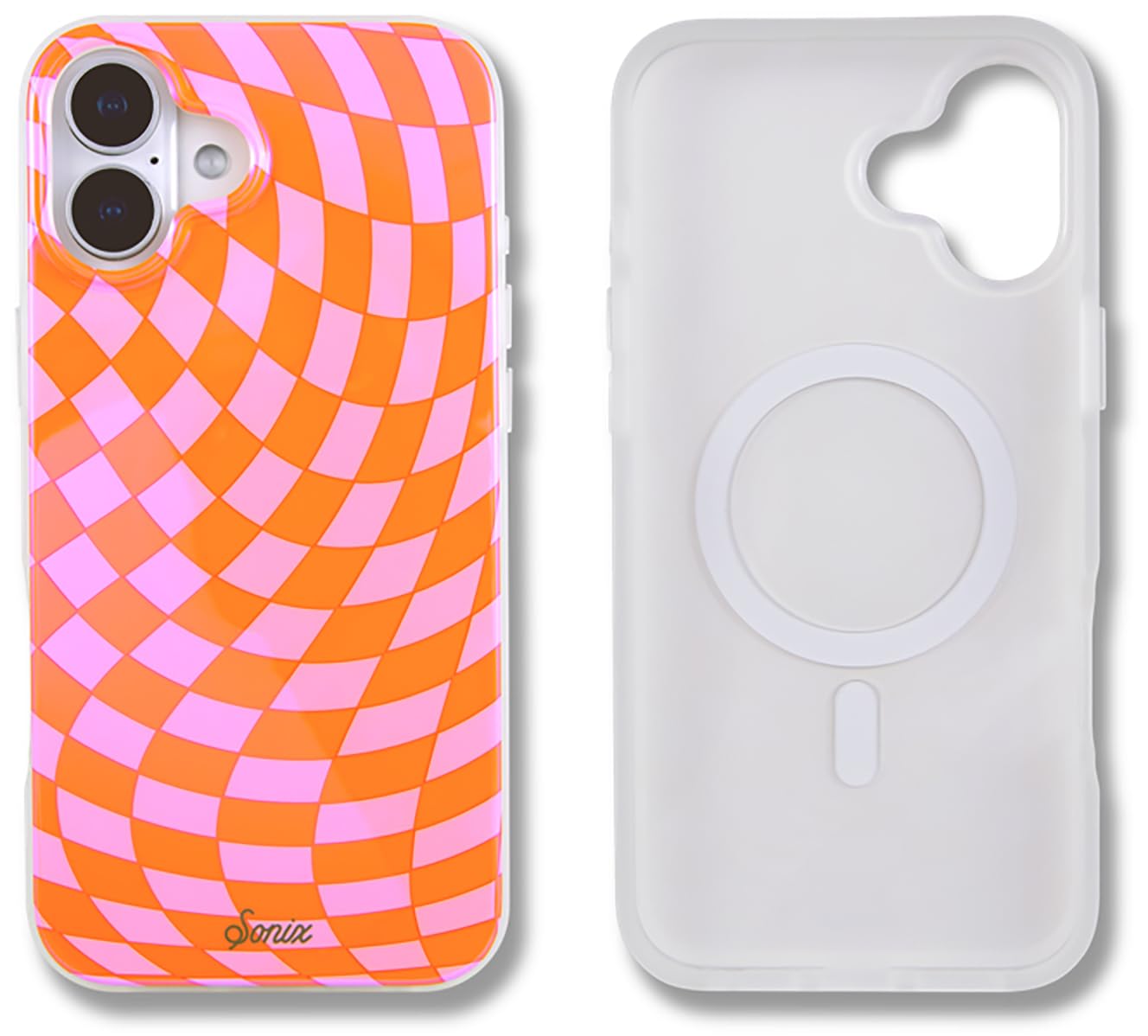 Sonix Case For Iphone 16 Plus | Compatible With Magsafe | 10Ft Drop Tested | Checkmate Pink