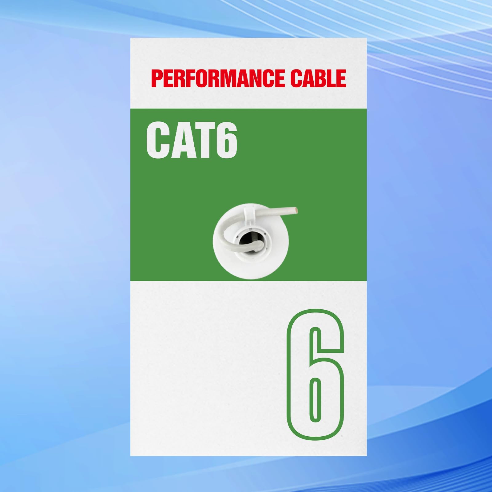 Centropower Cat 6 Ethernet Cable 1000 Ft, 23Awg 4 Pair Quality Solid Conductor Cables, 550 Mhz, White (Utp) Lan,Unshielded Twisted Pair