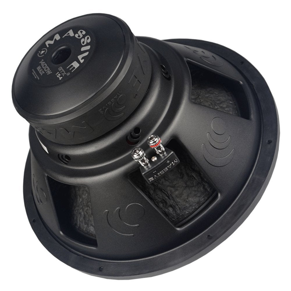 Massive Audio Gtx154   15 Inch Car Audio Subwoofer, High Performance Subwoofer For Cars, Trucks, Jeeps   15'' Subwoofer 700 Watt