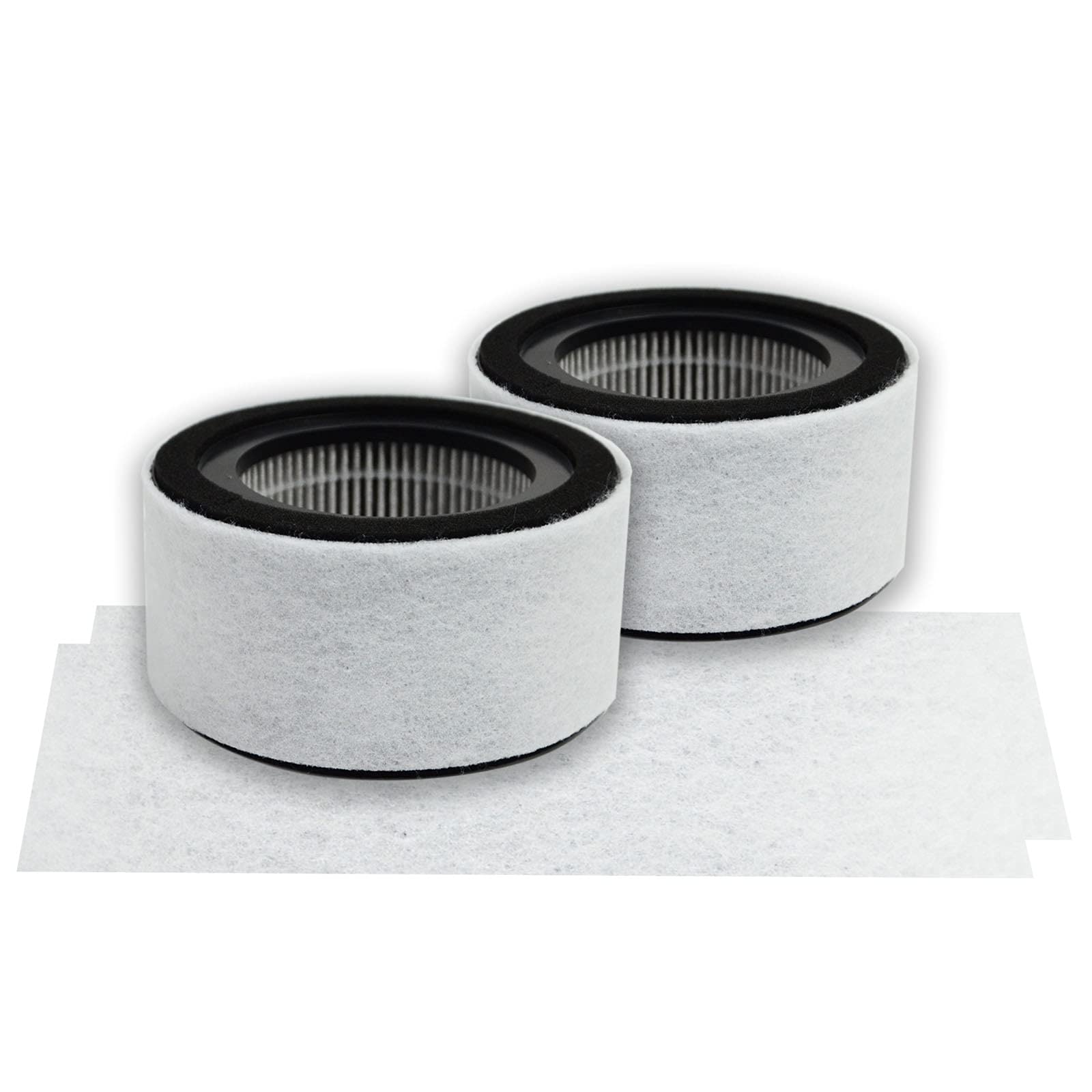 Pureburg Hs 1944 Replacement Filter Set Compatible With Crane Ee 5067 Air Purifier,2 Pack H13 Hepa Activated Carbon 2 In 1 4 Sta
