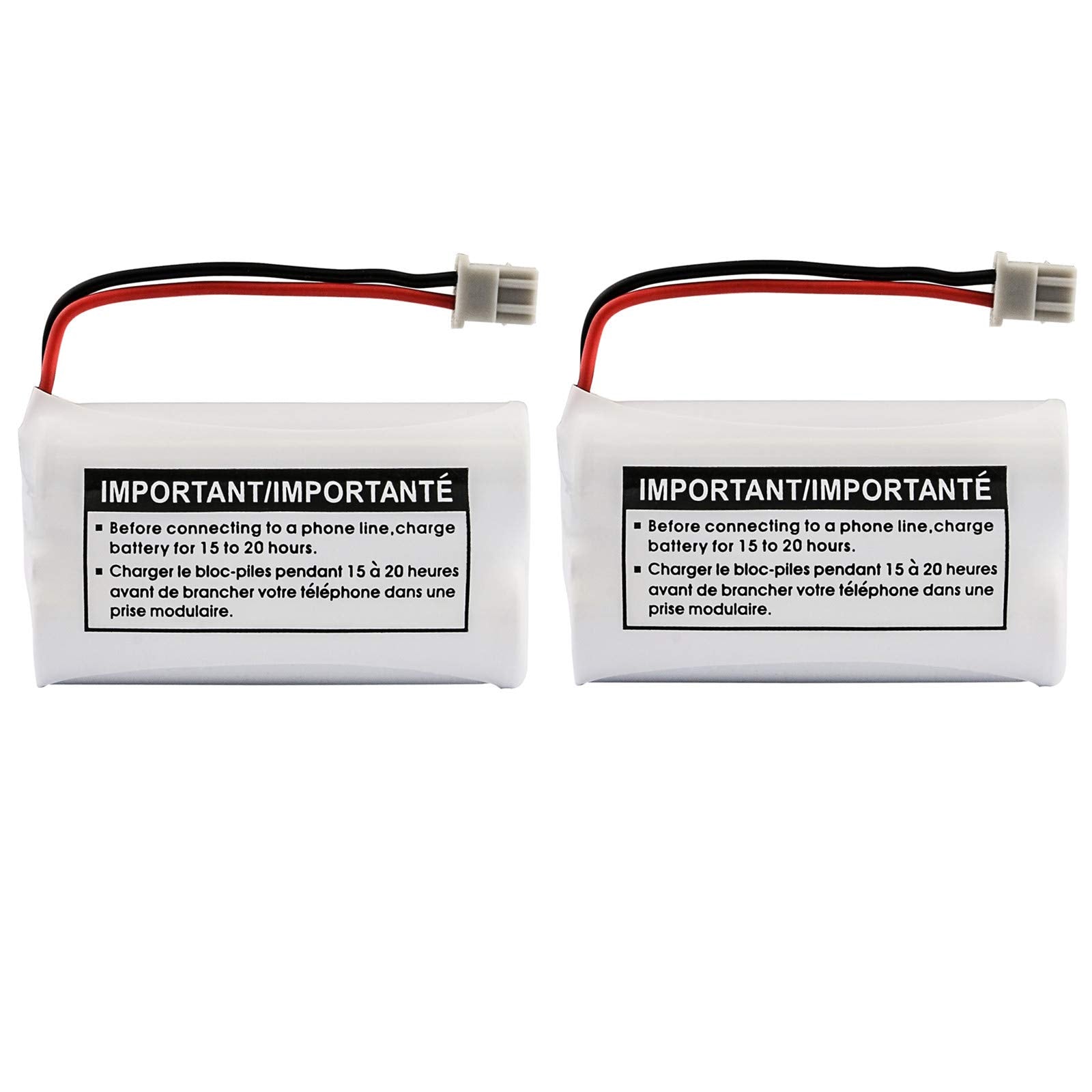 Uniden Bbty0651101 Model Bt1007 Nickel Cadmium Rechargeable Cordless Phone Battery, Dc 2.4V 500Mah (Pack Of 2)