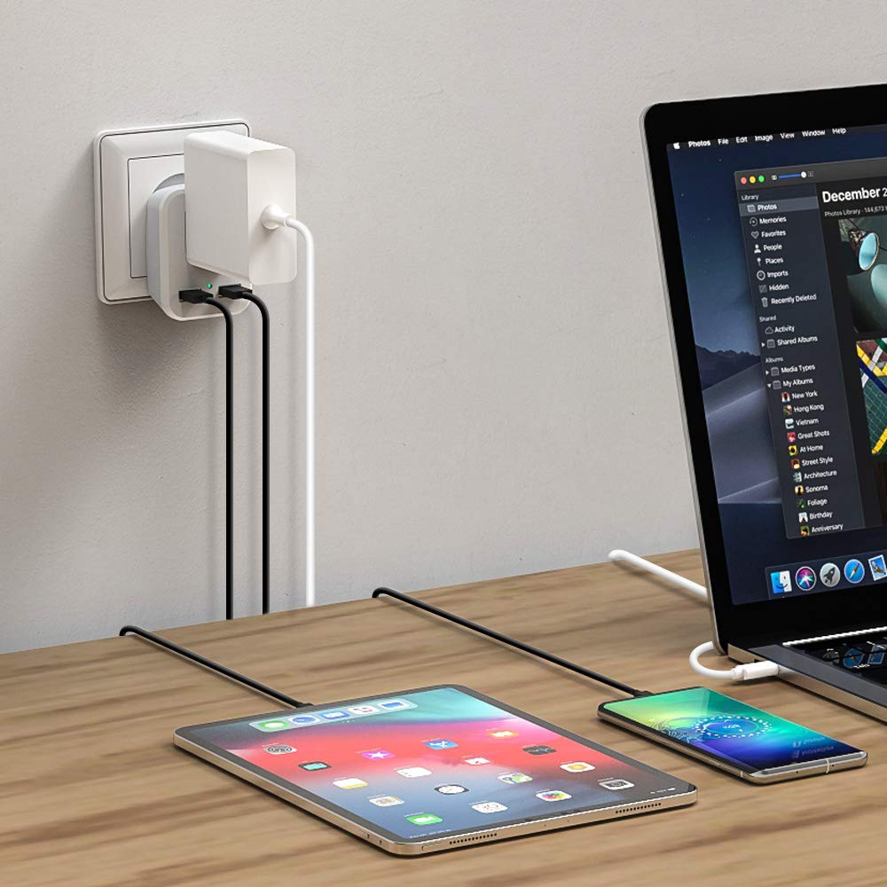 Type G Uk Power Plug Adapter, Travel Adapter For Us To British England, London, Ireland, Scotland, Ac Outlets With 2 Usb Chargin