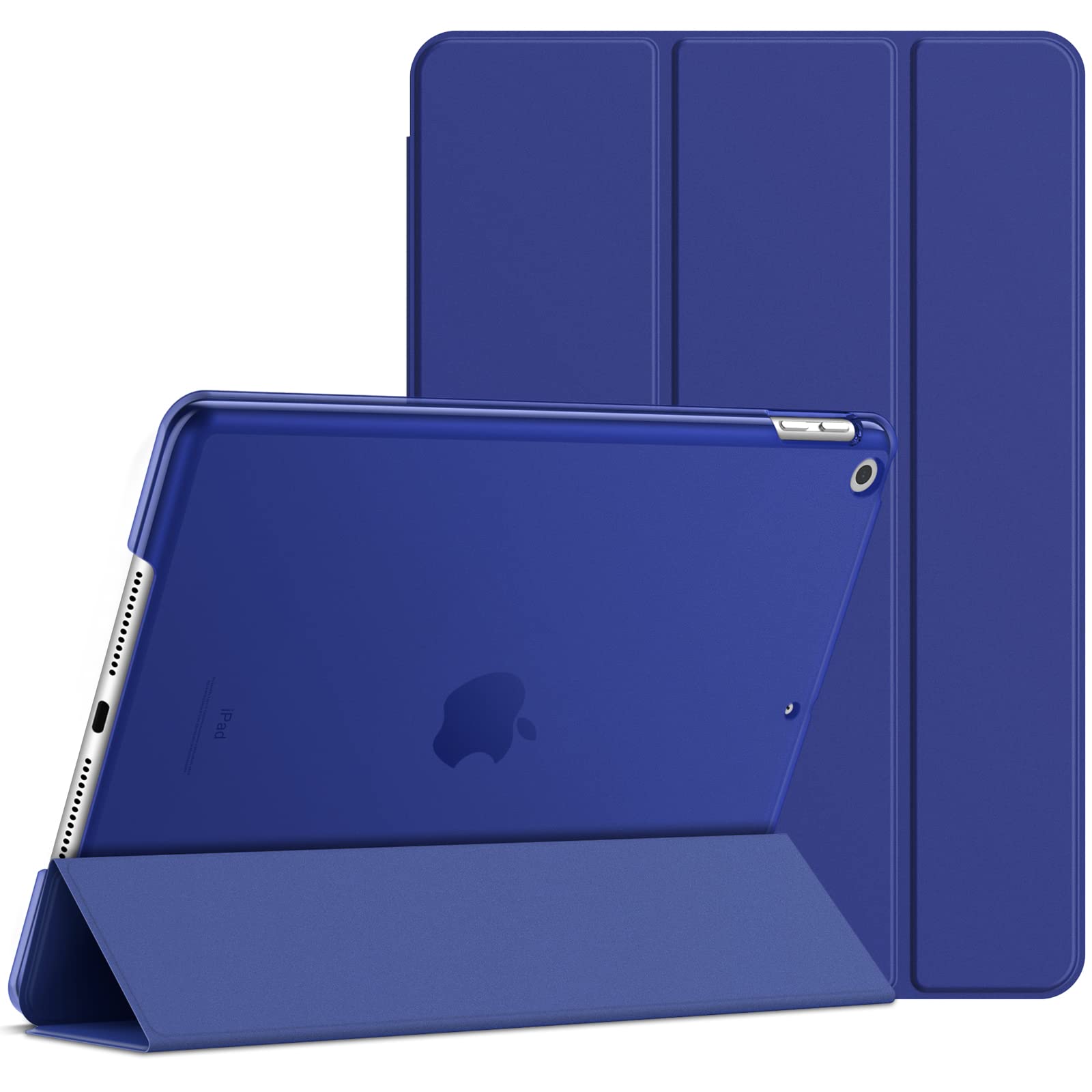 JETech Case for iPad 10.2-Inch (2021/2020/2019 Model, 9/8/7 Generation), Auto Wake/Sleep Cover (Navy Blue)