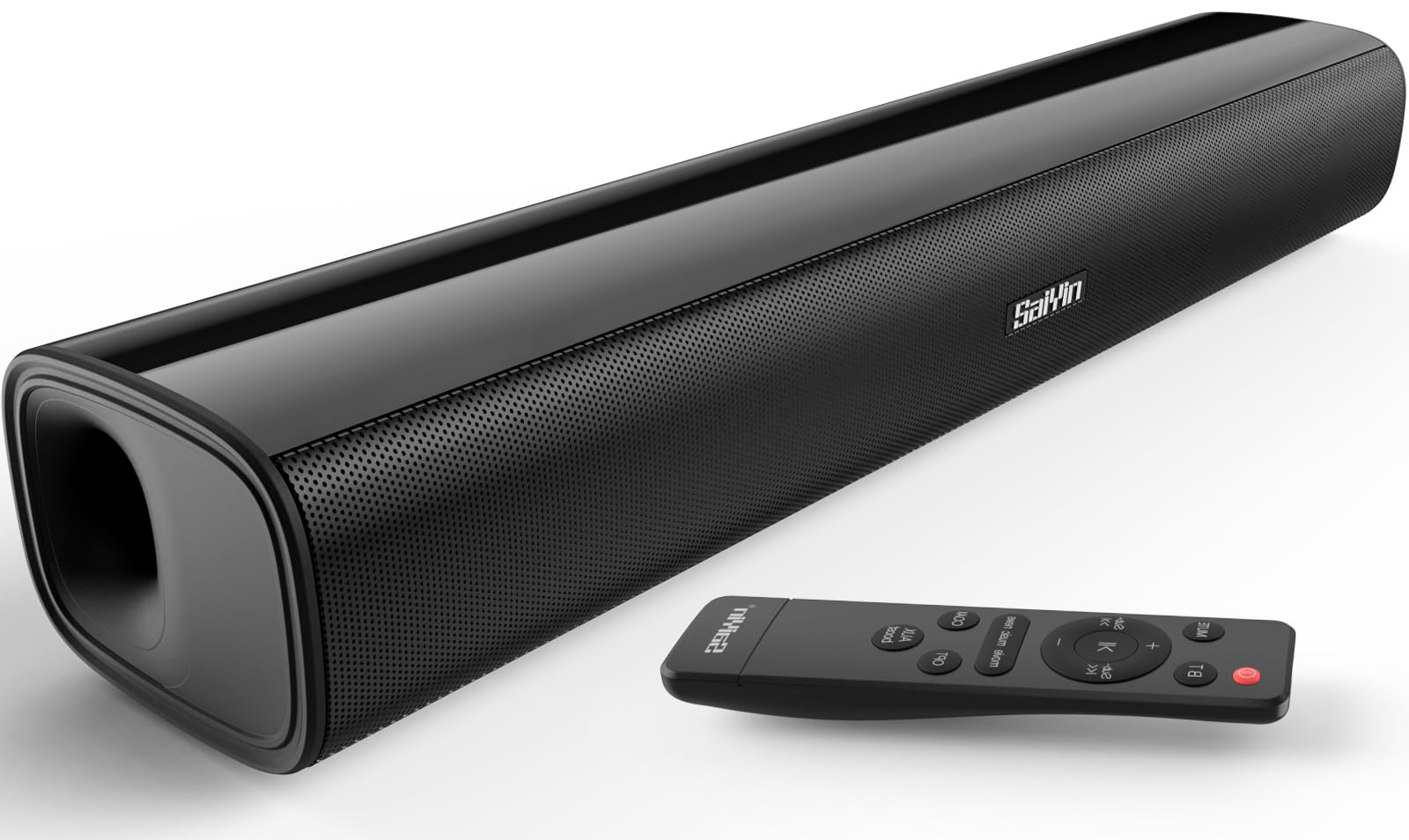 Saiyin Sound Bar,17 Inch Sound Bar For Smart Tv With Bluetooth 5.3/Optical/Aux Connection, Soundbar For Tv/Pc/Gaming/Projectors,
