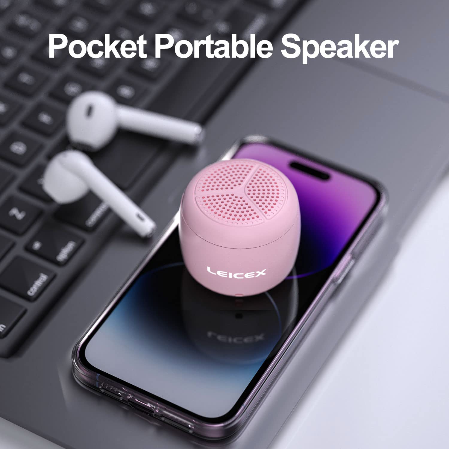 Leicex Portable Mini Bluetooth Speaker, Small Wireless Speaker With Pocket Design,Ip67 Waterproof,Perfect Mini Speaker For Showe