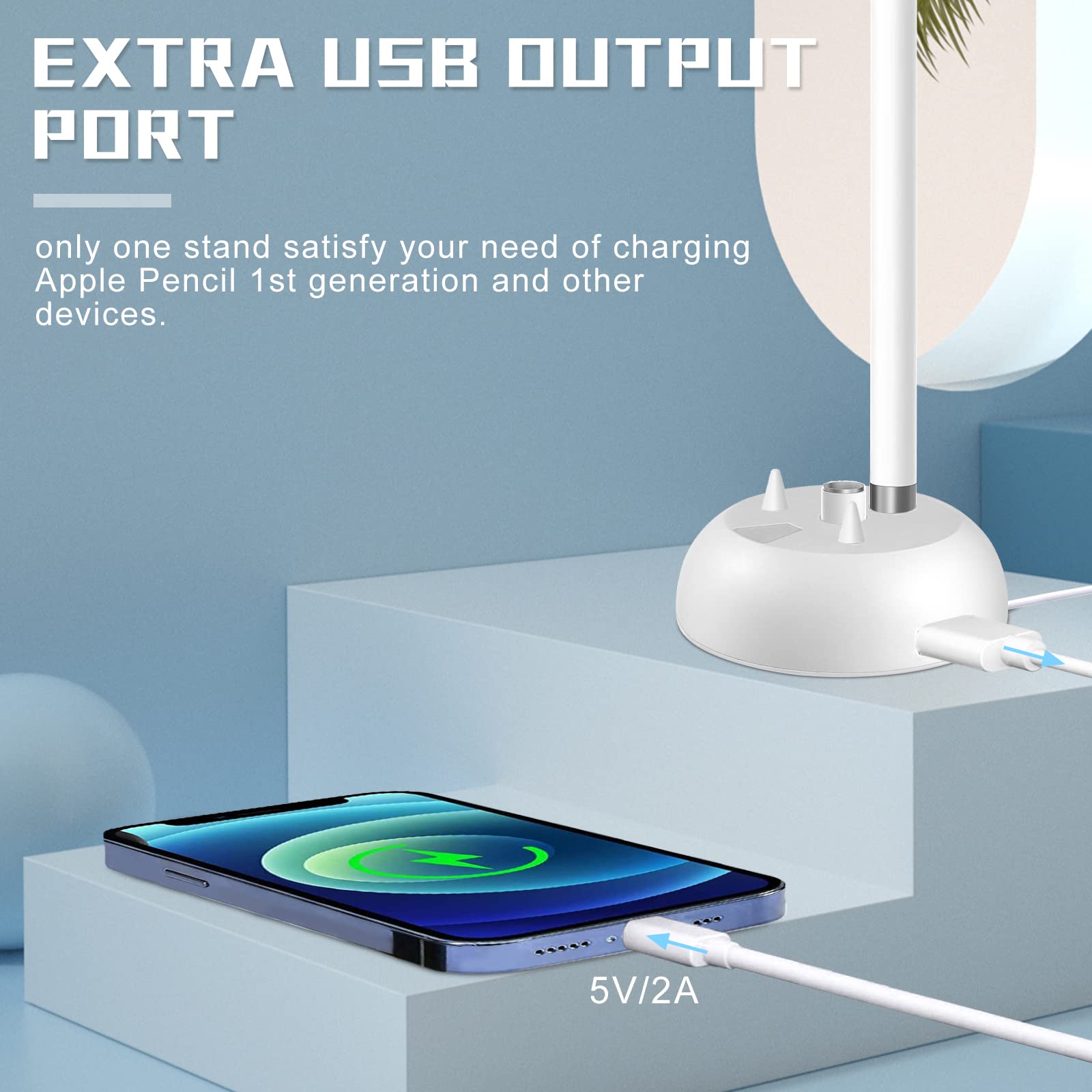 Charger Stand For Apple Pencil Charging Stand Compatible With Ipad Pencil 1St Generation Adapter Ipad Pen Ipencil Charging Dock