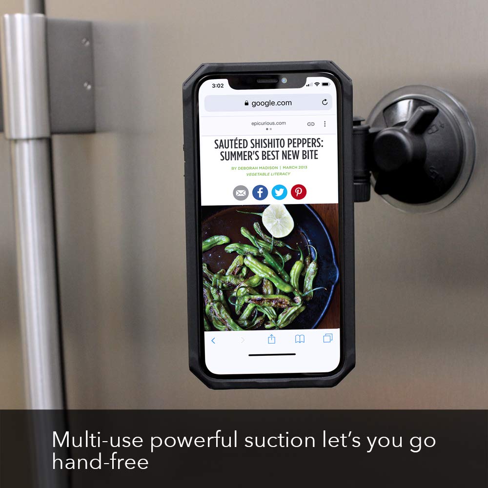 Rokform   Adjustable Windshield Phone Mount Secured by Strong Suction Cup Base, 210 Degrees of Tilt and 360 Degree of Rotation Phone Holder Compatible with ALL Rokform Twist Lock Cases