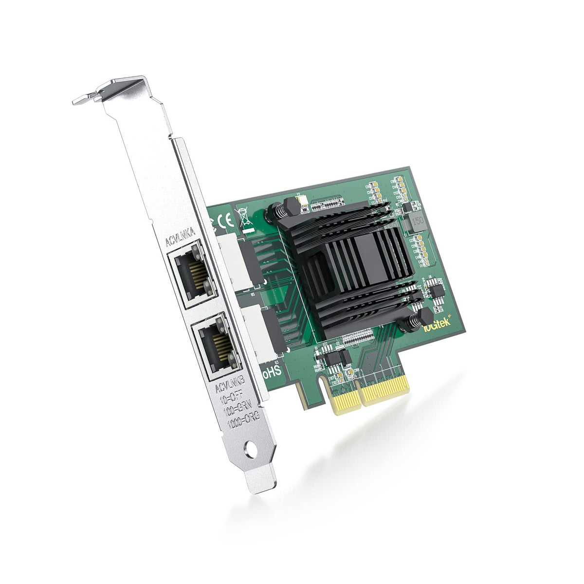 1.25G Gigabit Ethernet Converged Network Adapter (Nic) With Intel I350Am2 Controller   Compatible For Intel I350 T2, Dual Copper