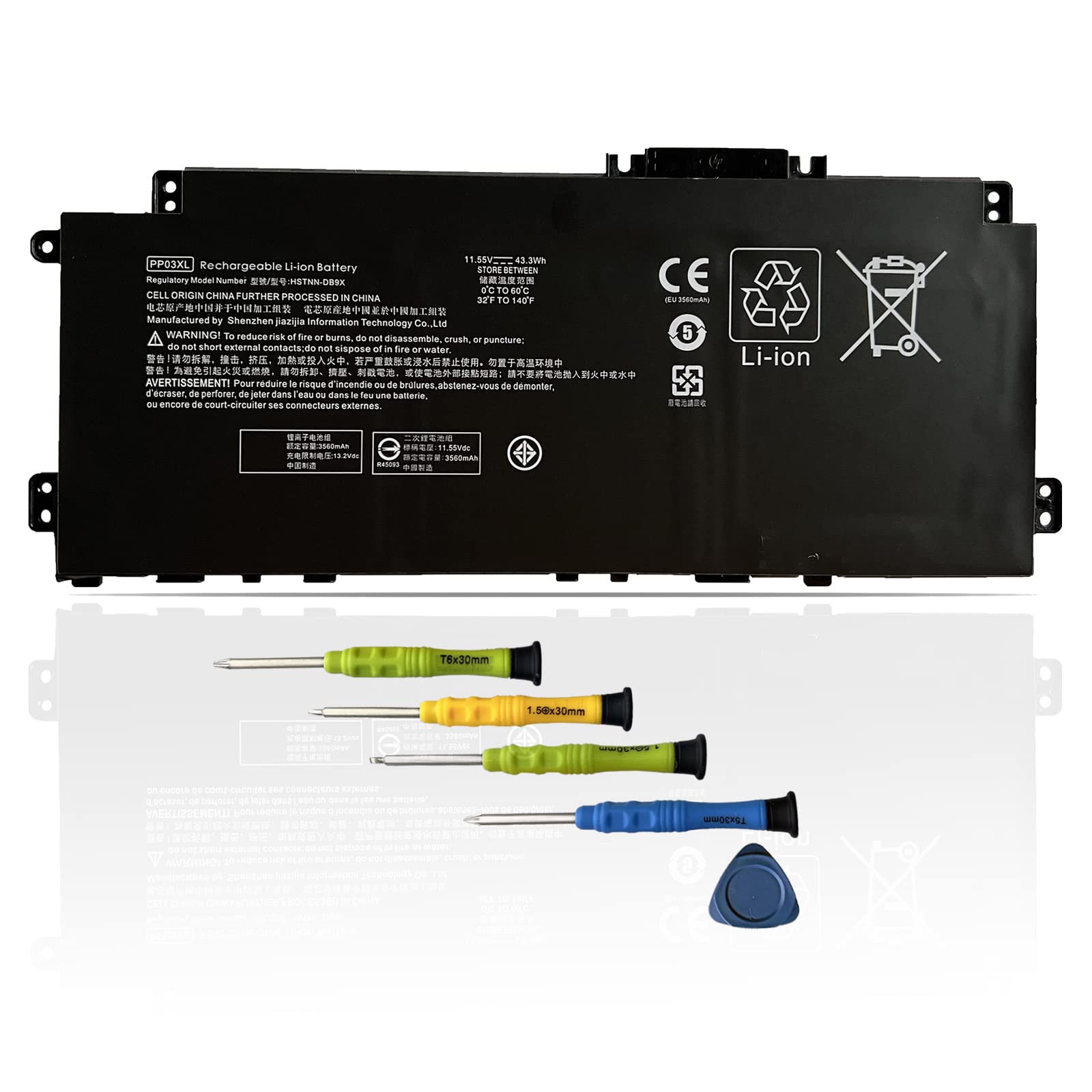 Asodi Pp03Xl M01118 421 Laptop Battery Compatible With Hp Pavilion X360 13 Bb 14 Dv 14M Dw 14M Dw0023Dx 14 Dk 15 Eh Series M0114