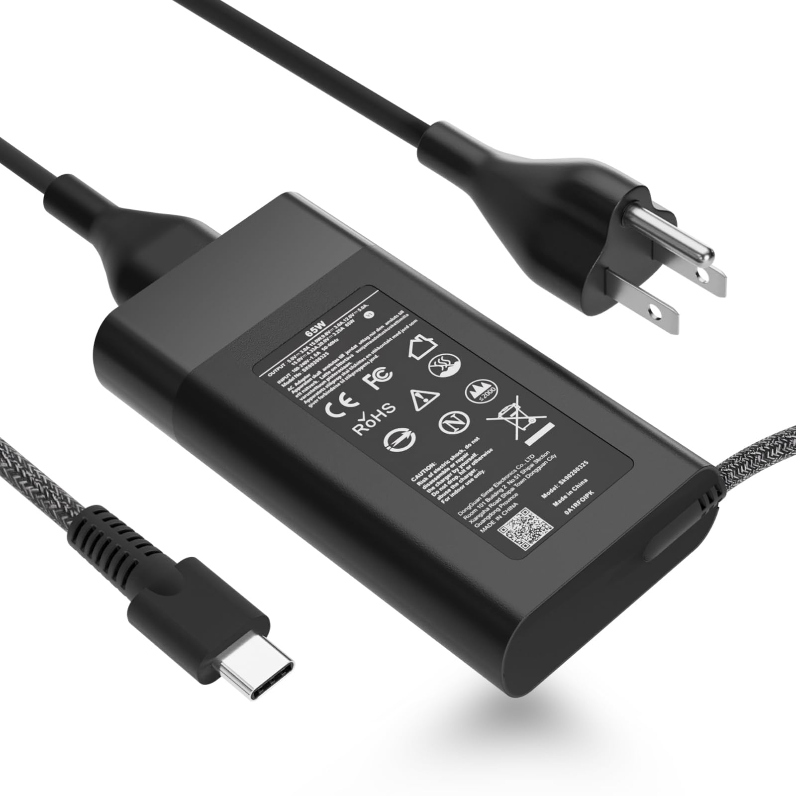 Universal Chromebook Charger Usb C Type C 45W&65W Usb C Laptop Charger For Lenovo/Dell/Hp Computer :Spectre X360 Elitebook Think
