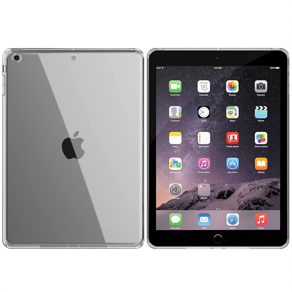 Puxicu Clear Case For Ipad Air 1 (1St Generation 2013 Old Model), Slim Design Flexible Soft Tpu Protective Cover For Ipad Air 9.