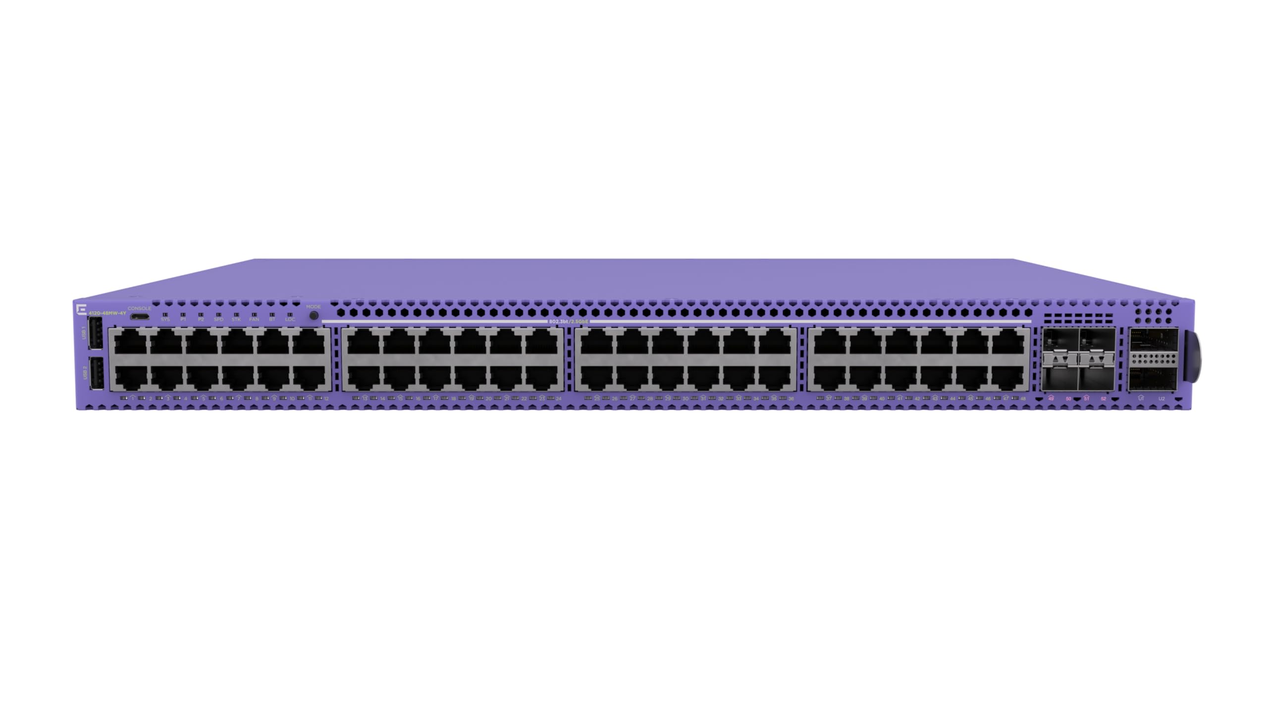 4120 48 Port Stackable Multigig Switch With 48 10M/100M/1G/2.5Gbaset 90W Poe Por