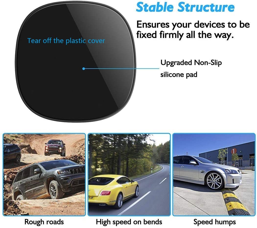 Car Phone Holder, Car Phone Mount Cradle Silicone Phone Car Dashboard Car Pad Mat Various Dashboards, Anti Slip Desk Phone Stand Compatible With Iphone, Samsung, Android Smartphones, Gps