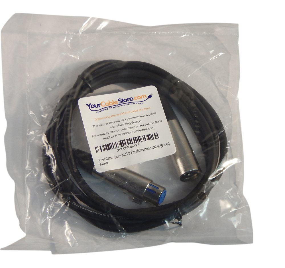 Your Cable Store Xlr 3 Pin Microphone Cable (6 Feet)