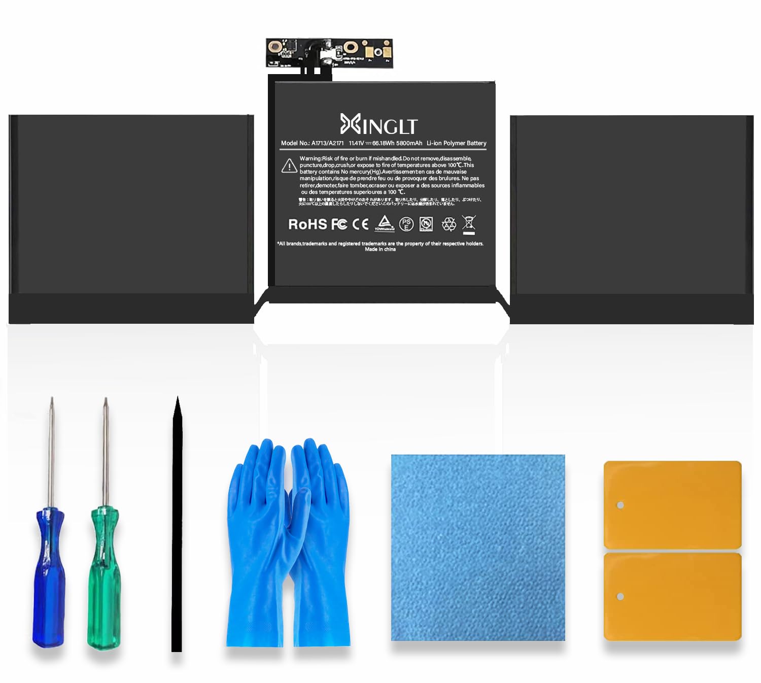 Xinglt A1708 Battery Replacement For Macbook Pro 13 Inch Model A1708 (2016,2017) A2159 (2019) A2289(2020) A2338(2020,2022) Batte