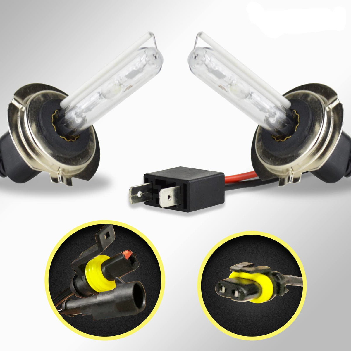 Innovited Hid Xenon H7 6000K Replacement Bulbs (1 Pair) Diamond White
