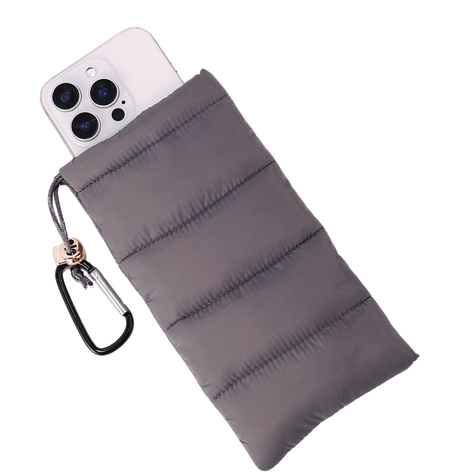 Lyreh Thermal Phone Pouch, Down Cotton Warm Phone Case Cover Bags Prevents Freezing & Overheating Protector Cellphone Pouch with