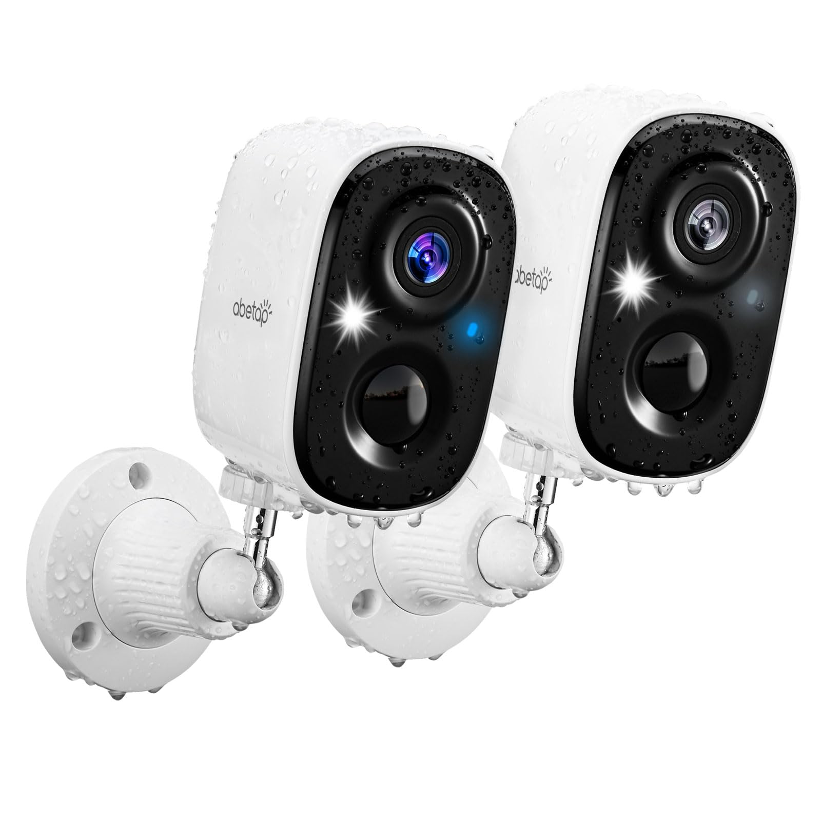 Abetap Wireless Security Camera   Outdoor Wifi Security Cameras W/Color Night Vision, Ai/Pir Detection, 2 Way Talk, Cloud/Sd, We