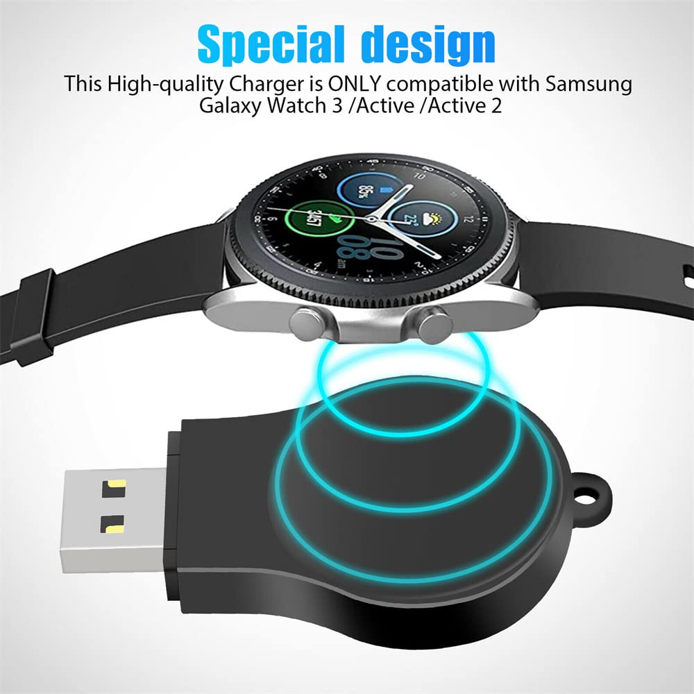 Portable Samsung Galaxy Watch 5 Charger Usb Travel Cordless Wireless Charger Keychain For Samsung Galaxy Watch 5 Pro Watch 4 Cla