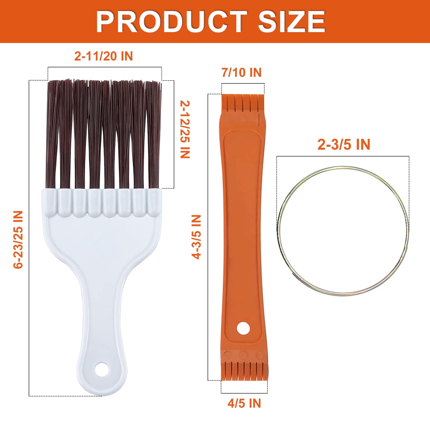 Cenipar 2Pcs Air Conditioner Condenser Fin Comb Set Include Fcr6 Fin Comb And Condenser Fin Comb Brush Repair Tool For Condenser